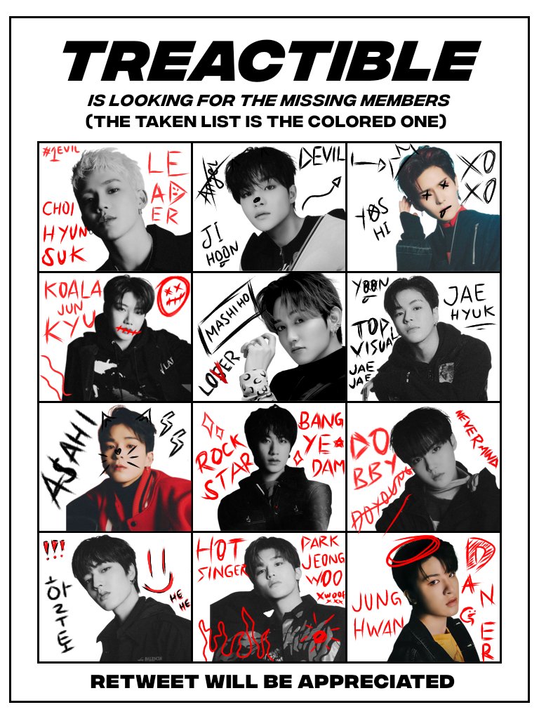 TREACTIBLE's tweet photo. Salutations! We are TREACTIBLE, is currently seeking for our mates. There’s a rules before you joining with us; must be active, loyal to your chara, berisik, bawel &amp; clown is a plus. Kindly leave a reply &amp; retweet this tweet below if you are interested. 

Here’s the taken list; https://t.co/9AgE1x4zt6