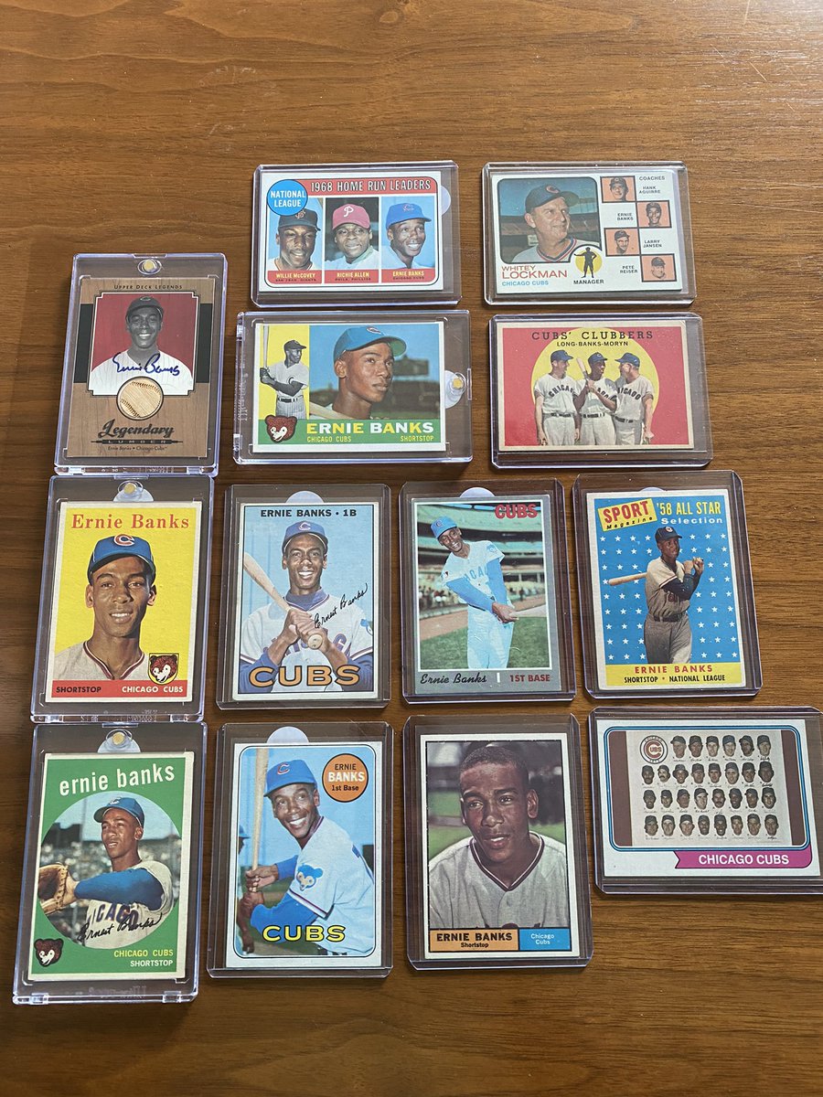 Working on a vintageTopps Banks run. Lot to go including the big one but I’ll get there some day. @CardPurchaser @Topps @Cubs @CubsZone