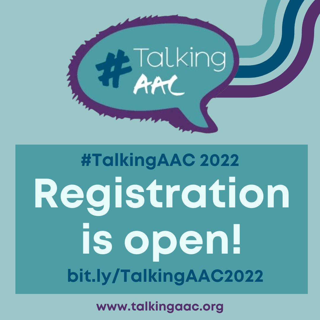 Today is the day! Time to register for #TalkingAAC 2022! There are several ways to attend this year's conference! Find out more at bit.ly/TalkingAAC2022 and by visiting talkingaac.org