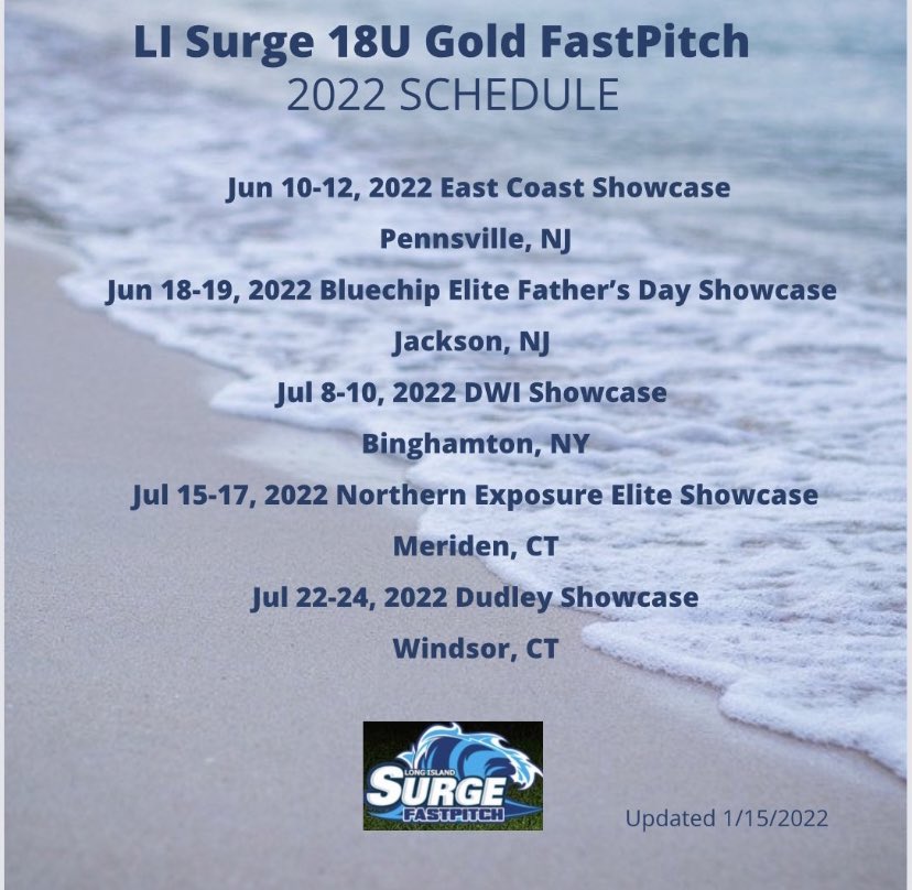 Summer 2022 Showcase schedule: