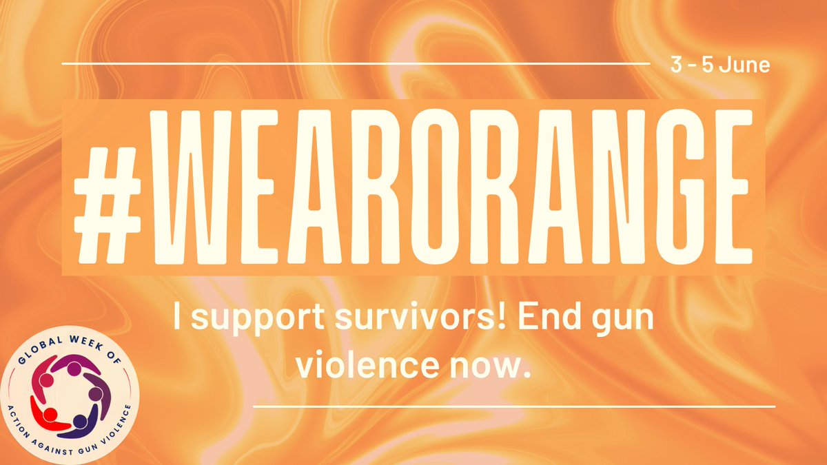 IANSAnetwork's tweet photo. Today is Gun Violence Awareness Day! This weekend (3-5 June), let’s #WearOrange together to show our collective support for victims of gun violence and advocate for ending gun violence! #GWoA2022 #SupportSurvivors #LetsWorkTogether
Learn more at https://t.co/NCfee3YPxr https://t.co/yNP62jvo9Q