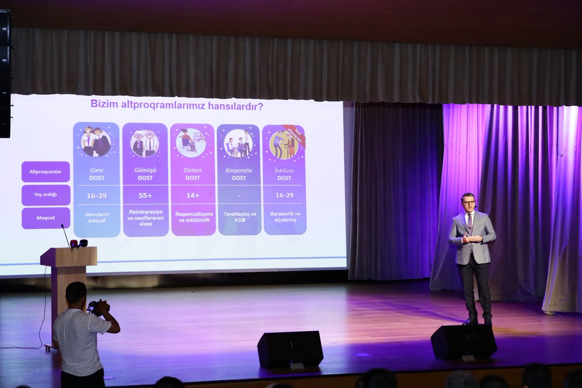 Əmək və Əhalinin Sosial Müdafiəsi Nazirliyinin tabeliyindəki  DOST Agentliyinin "Könüllü DOST" proqramının 3 illiyinə həsr olunmuş "Sosial sahədə könüllülük" forumu öz işinə başlayıb.  

Ətraflı: 👉 dost.gov.az/news/421

#ƏƏSMN #DOSTAgentliyi #KonluneDOSTluqQat