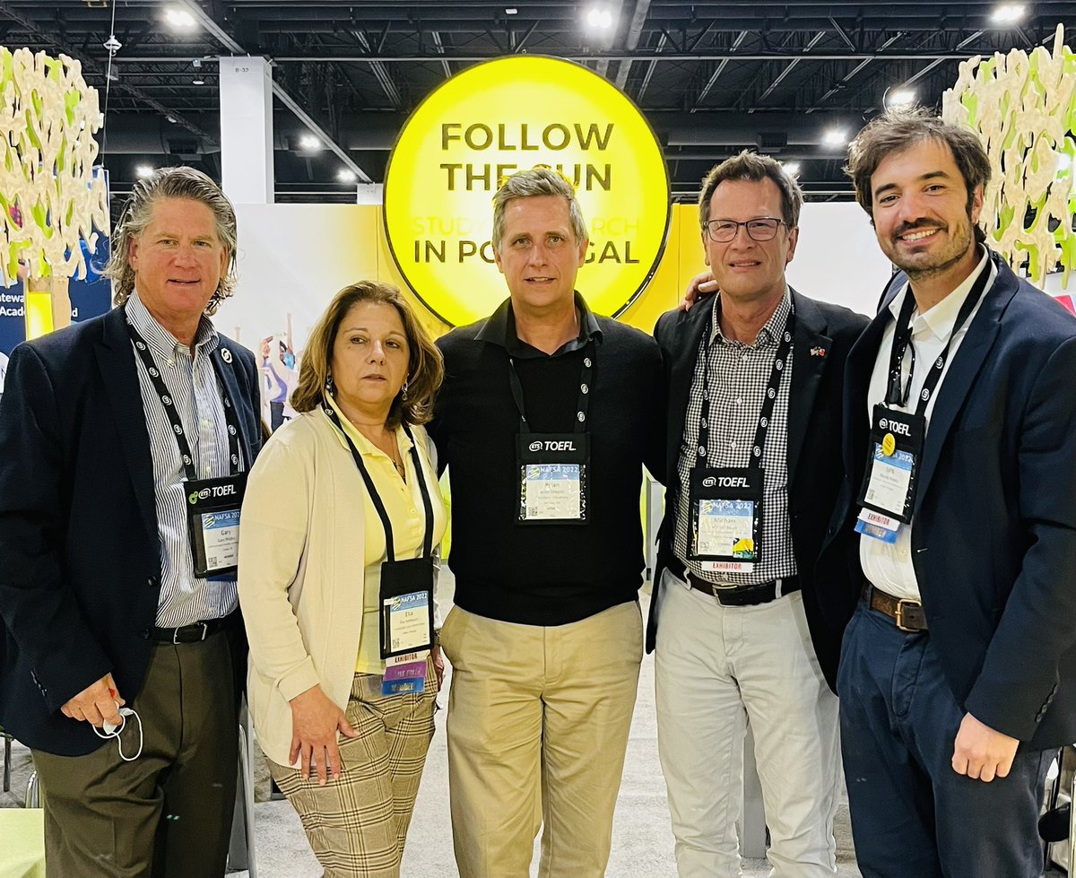 garyrhodes's tweet photo. Returning to in-person conferences, like the NAFSA Conference in Denver supports a return to enhanced personal and professional connections, including this group from Portugal https://t.co/AJ9ohgGLJp