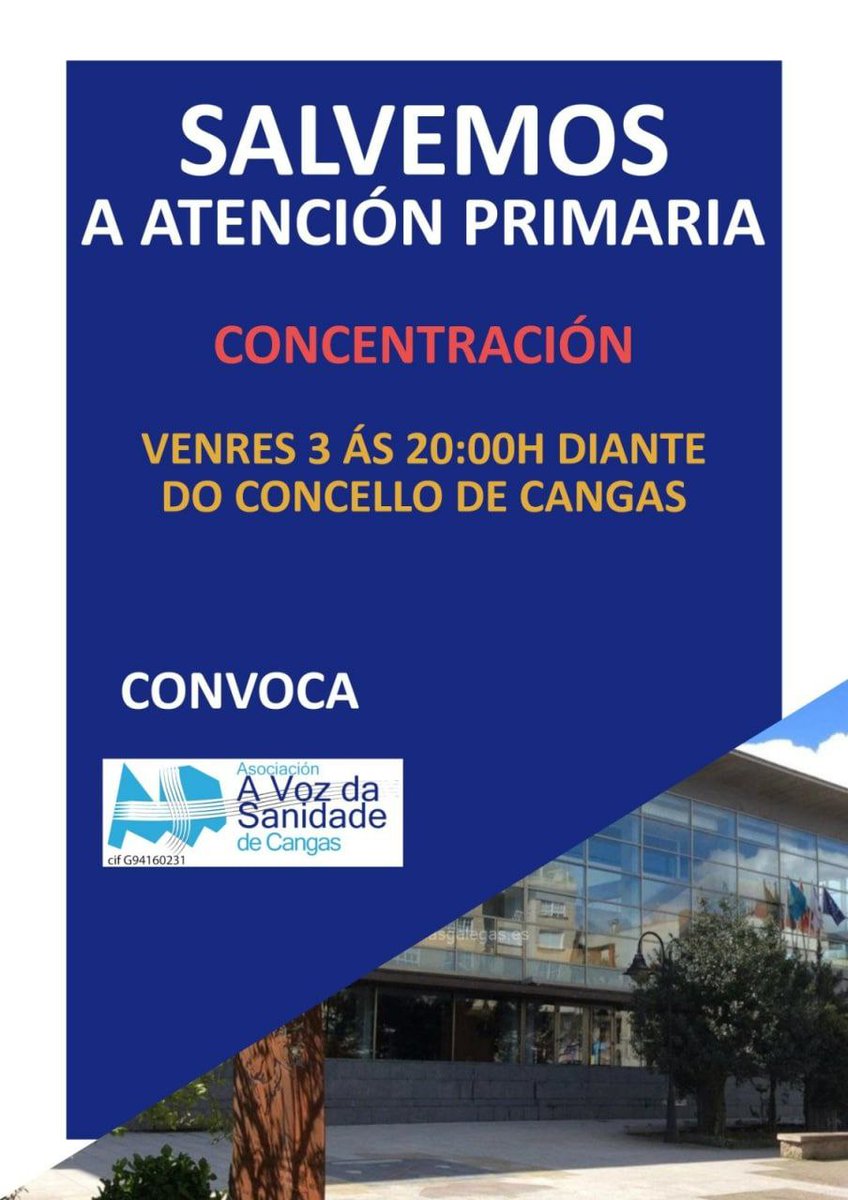 anticapi_GZ's tweet photo. 🏥 A comunidade sanitaria do Morrazo está en loita por unha atención primaria digna.
📢 Mobilizacións en Moaña e Cangas venres e domingo.
A sanidade pública non se vende, deféndese!🩺#SalvemosAAtenciónPrimaria #PrimariaDigna #SOSSanidadePublica https://t.co/sn47nTXgfT