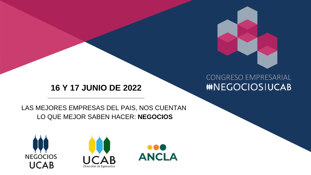 ¿Ya te enteraste?

#Negocios regresa con una nueva edición de su Congreso Empresarial en el marco de la #FeriaDeEmpleoUCAB2022 

Y hay más sorpresas...