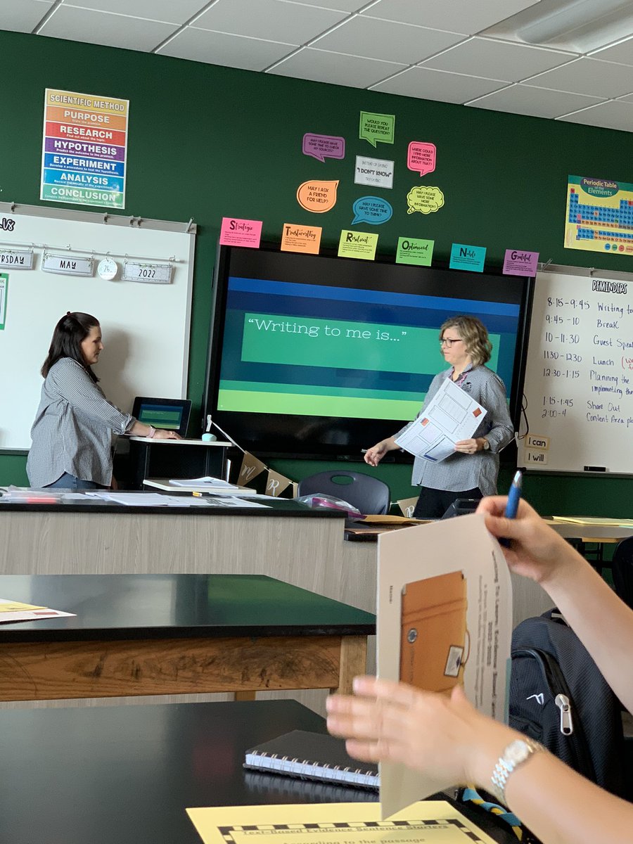 Writing To Learn: Evidence Based Writing training for staff development today.