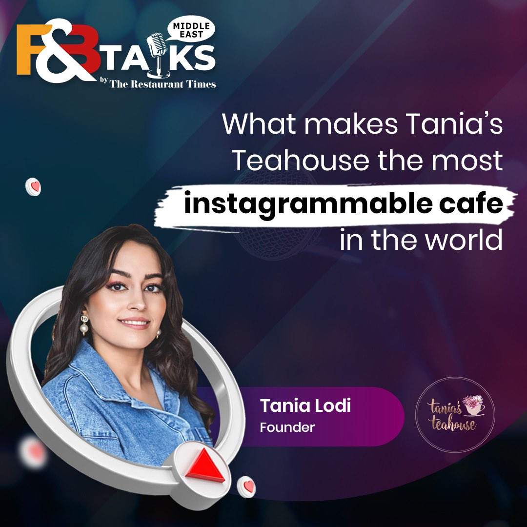 Restroworks's tweet photo. In this episode of F&amp;B Talks, we are in conversation with Dubai-based Tania Lodi, the owner of one of the world’s most instagrammable cafes. ☕️

Read More - https://t.co/ZplCcpUsA8
 
@taniasteahouse #restaurantmanagement #posist #FnBtalks #posist #Taniasteahouse https://t.co/3LywHbL8nY