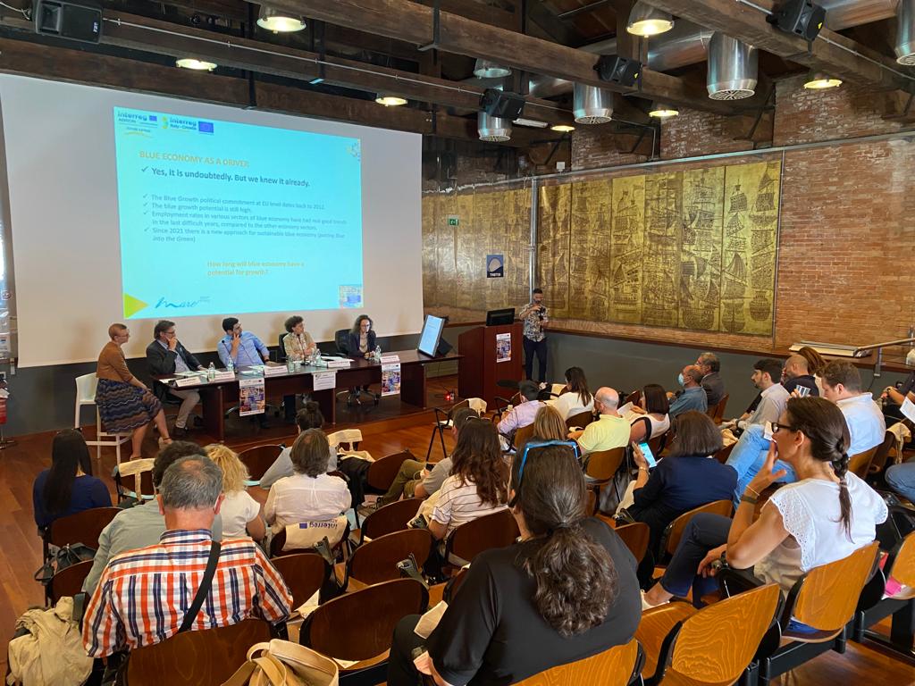 FUTURE_4_0's tweet photo. A wonderful moment of sharing between the @FUTURE_4_0 and @innovamare projects at the @SaloneVenezia, to talk together about Sustainable Blue Economy, industrial transition and innovation ecosystem for the development of the Adriatic regions. 
@INTERREGADRION @ItalyCroatia https://t.co/HOUebUIrbt