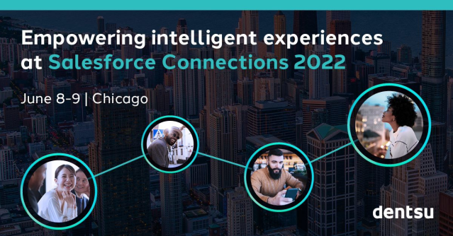GenaMangano's tweet photo. .@dentsuintl is an Innovator sponsor at @Salesforce Connections 2022. Check out the sessions and events planned to empower your brand for intelligent cross-cloud experiences. #salesforce #CNX22 @Merkle https://t.co/AAejiVXx8a https://t.co/tbIgci6ic4