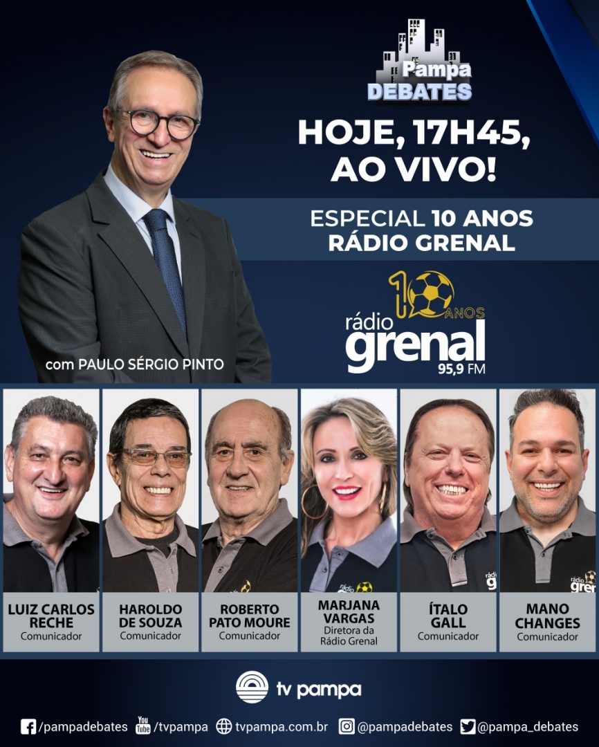 Novidades na programação da Rádio Grenal - TV Pampa