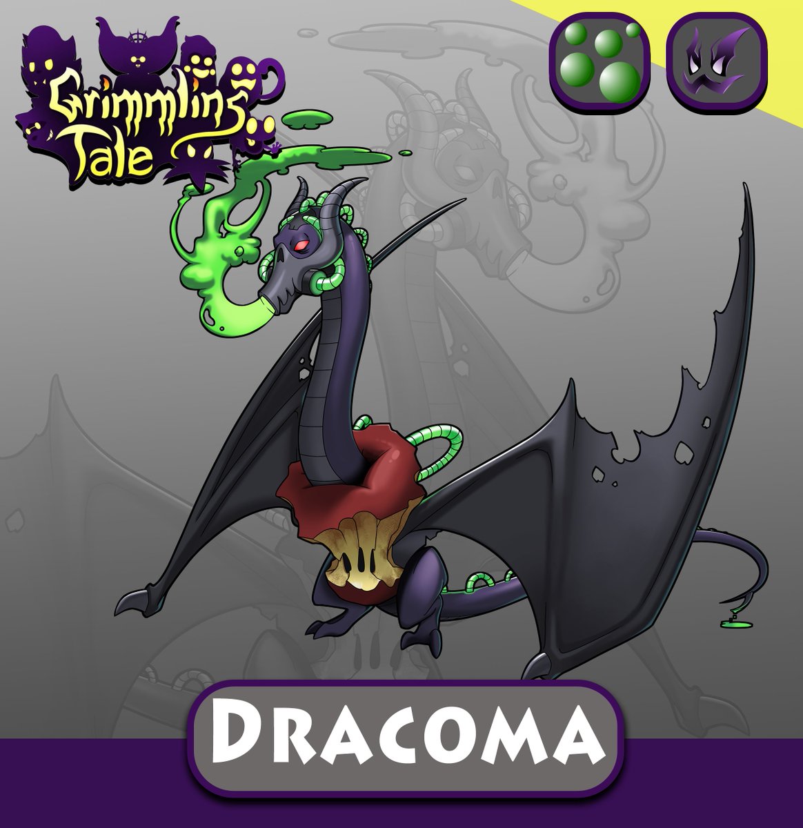 GrimmlinsGame's tweet photo. Iiit's Dracoma!!!

Our final Kickstarter daily grimmlin reveal

Dracoma, the Maleficent/Snow White hag grimmlin, now has mastery over its sleep toxins and never sleeps. It puts grimmlins to sleep and gives them nightmares about it to assert dominance.

#indiegame like #pokemon https://t.co/q0Iujybwmh