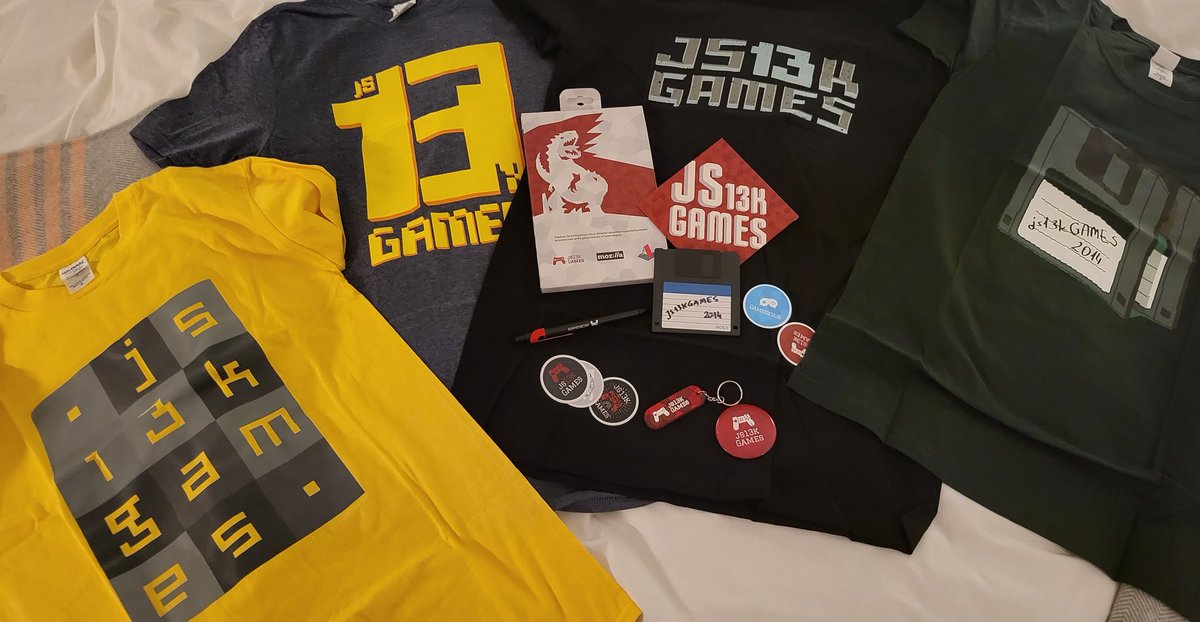 MishManners's tweet photo. Three days of #CodeEurope22 SWAG + @js13kGames merch from @end3r ๐ฅฐ
Sorry @FrancescoCiull4, but I win the SWAG game ๐คฃ AND I managed to fit ALL of it in my luggage! https://t.co/OLbwqMxAZh