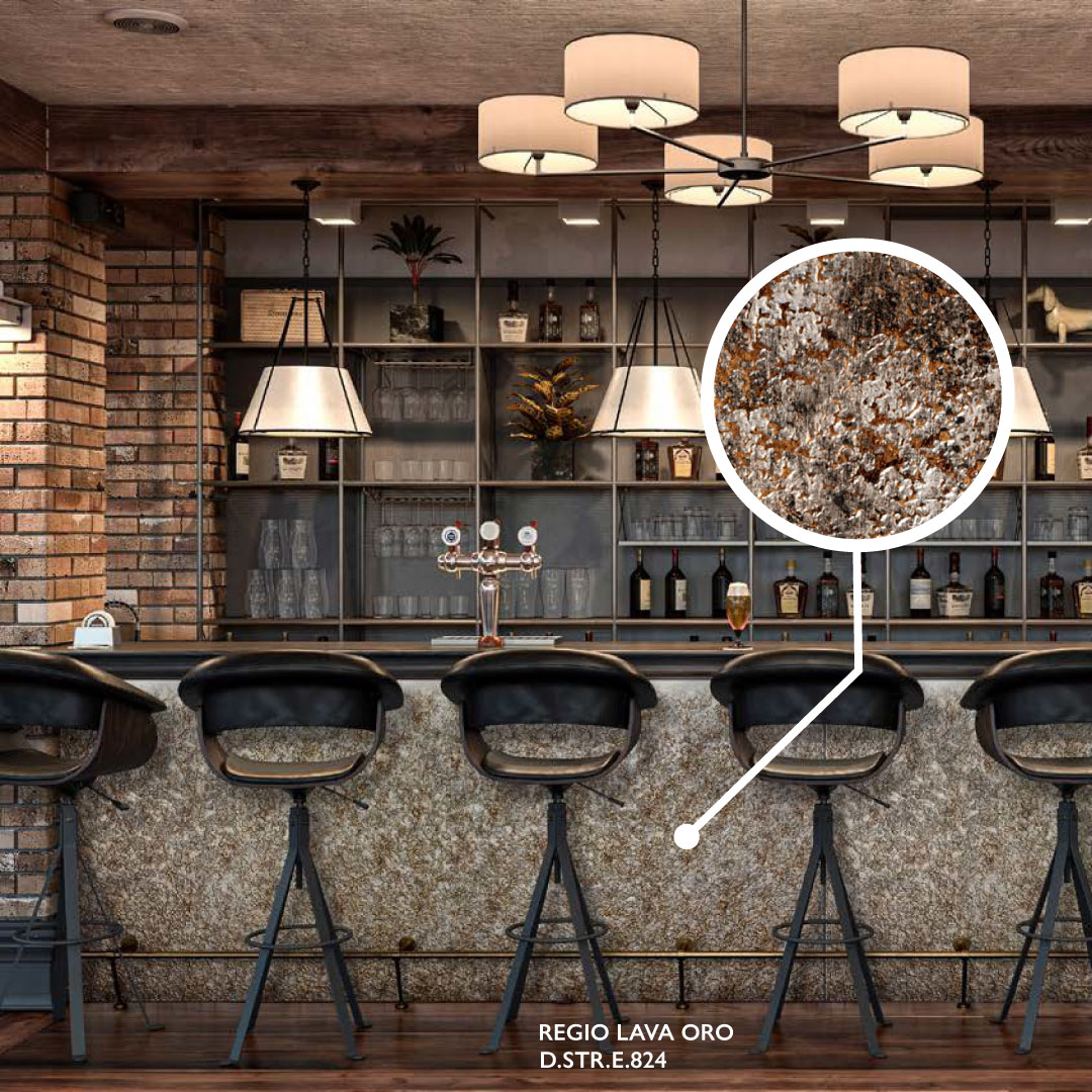 materialsinc's tweet photo. New Elements 2022 - 2023 Collection!
Showcasing Regio Lava Oro, wall application with a rustic, metallic look. Regio Lava offers an industrial look to your space with its rugged texture and shiny appearance. 
Also available in silver. 

For samples visit https://t.co/t4DnfzlxZP https://t.co/m7OAhcqAxH