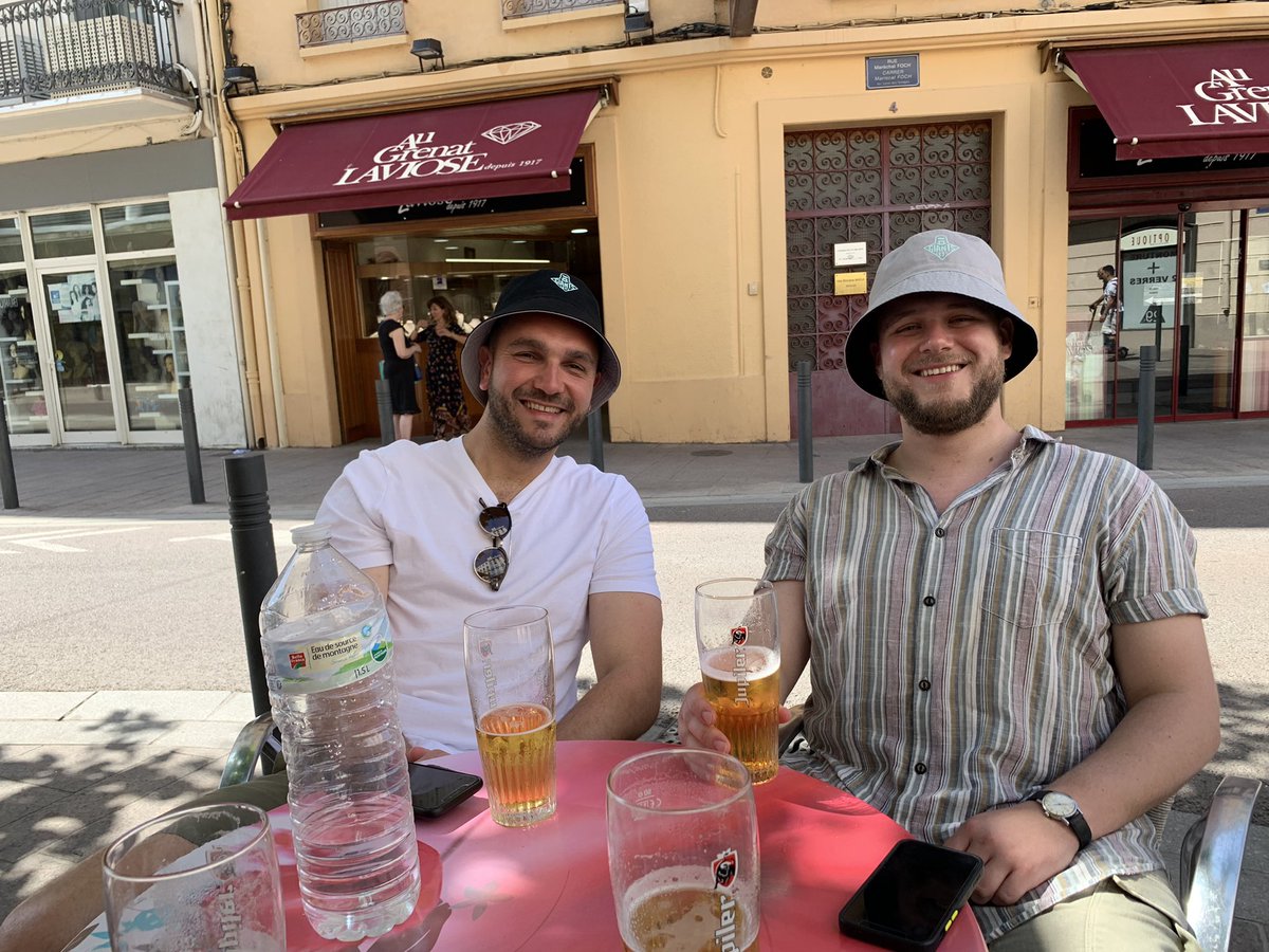 MarkCordeaux's tweet photo. Cowbell Army in Perpignan supporting the @Giantsrl @BigEorl https://t.co/sVP6aiI9CX