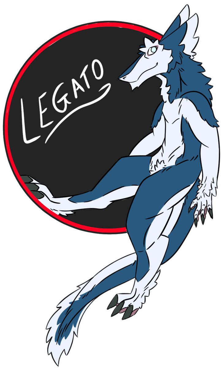 LegatoArt's tweet photo. New Legato Art just dropped, I guess its like a Badge/Sticker thing? im really happy with how this came out though! #furryartwork #Sergal https://t.co/geKlT2llt8