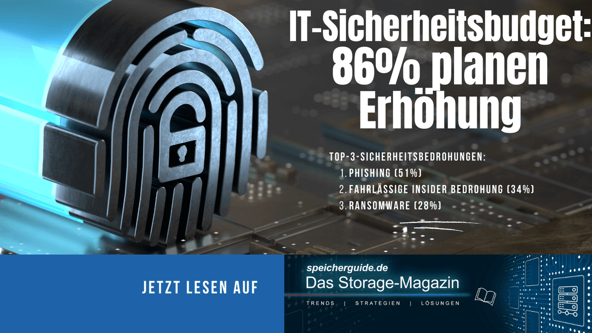 Laut @techconsult_de &amp; <a href="/sophos_info/">Sophos IT-Sicherheit</a> wollen 86% ihr IT-Sicherheitsbudget bis 2024 erhöhen. Geplant sind Investitionen in Technik, Know-how &amp; in neue Sicherheitsansätzen wie #ZeroTrust.
Zusammenfassung der Studie👉speicherguide.de/management/cyb…

#itsicherheit #cybersicherheit #ransomware