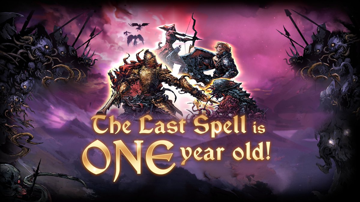 The Last Spell is one year old! 

One year filled with Nights, monsters and heroes fighting to survive. One year of updates and players' feedback allowing us to improve the game. 

One year, one candle. Off to many more 🎂

🧵 1/10