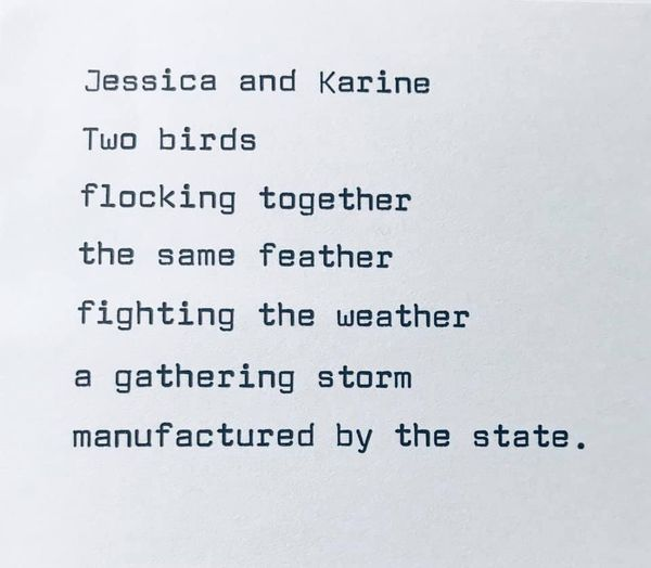 KarineOmry's tweet photo. This is a tweet for those who are maybe not aware that @jettica65 and I don't only work together. We are friends with a very strong bond. This poem was written for us by #TravisRunnels executed in 2019. It sums it up. We are 2 persons who fight as ONE to #EndTheDeathPenalty https://t.co/PBn5MwRoB1