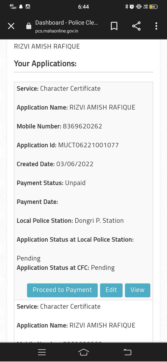 aamish_sayed's tweet photo. Hello @MumbaiPolice  i have make a online payment for my caracter certificate. The amount was deducted from my bank account but it does not affect the form. It shows unpaid so what should i do now.
I have added the pics for the prove..please do let me know what should i do now https://t.co/e6vau1gSU4