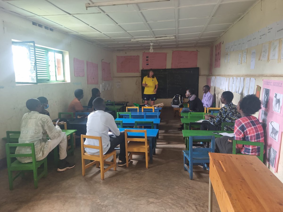 marywatkins7's tweet photo. Officially on @RwandanRugby charity work but couldn’t miss an opportunity to run a @VSO_Intl #numeracyforall training with teachers in @RwamaganaDistr https://t.co/JNV5Htl0OY