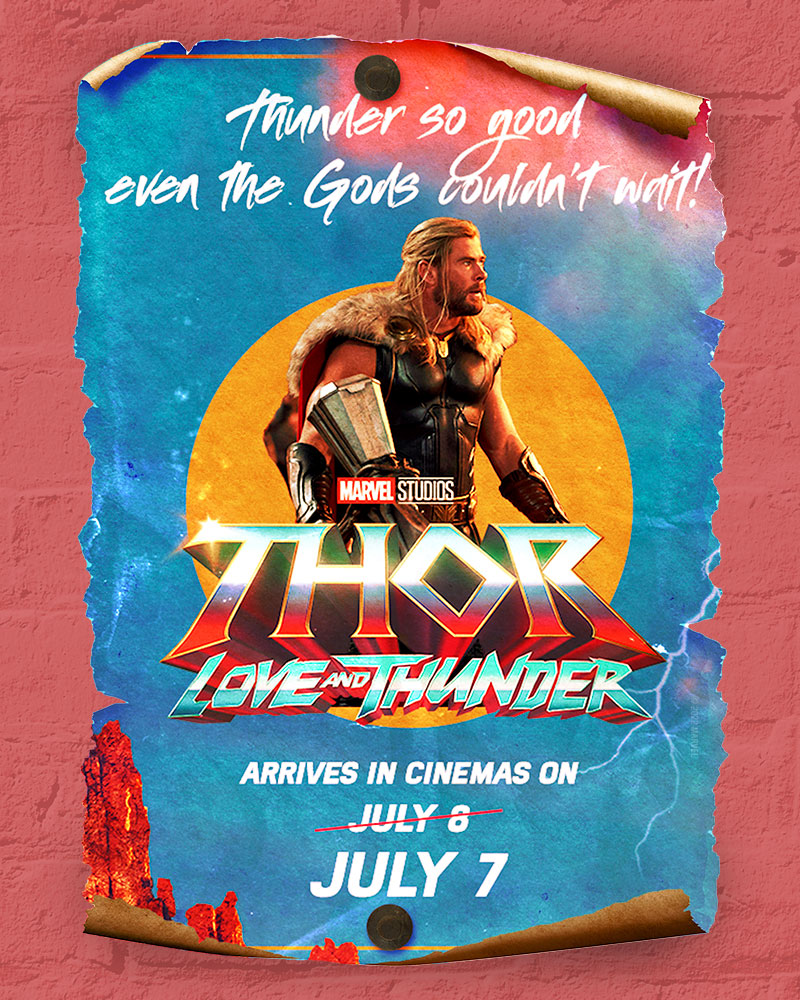 RT @MarvelFlix: Nuevo poster indio de 'THOR LOVE AND THUNDER'. https://t.co/zLpT4CCUBQ