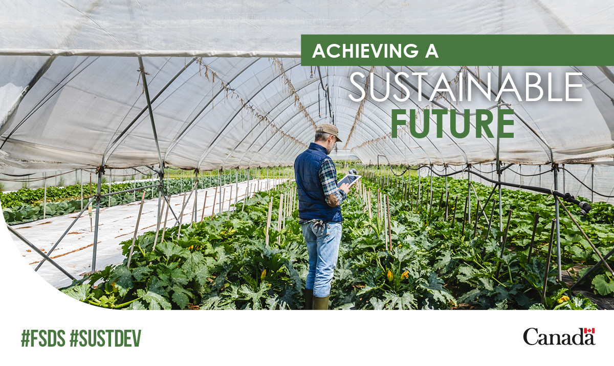 environmentca's tweet photo. Sustainable food systems are essential in addressing #SDG 2: Zero Hunger.
Find out how we are taking action on food security in the draft Federal #SustDev Strategy: https://t.co/X0VitDtFO3
#FSDSFriday #GCConsultations https://t.co/djRrB25Ire