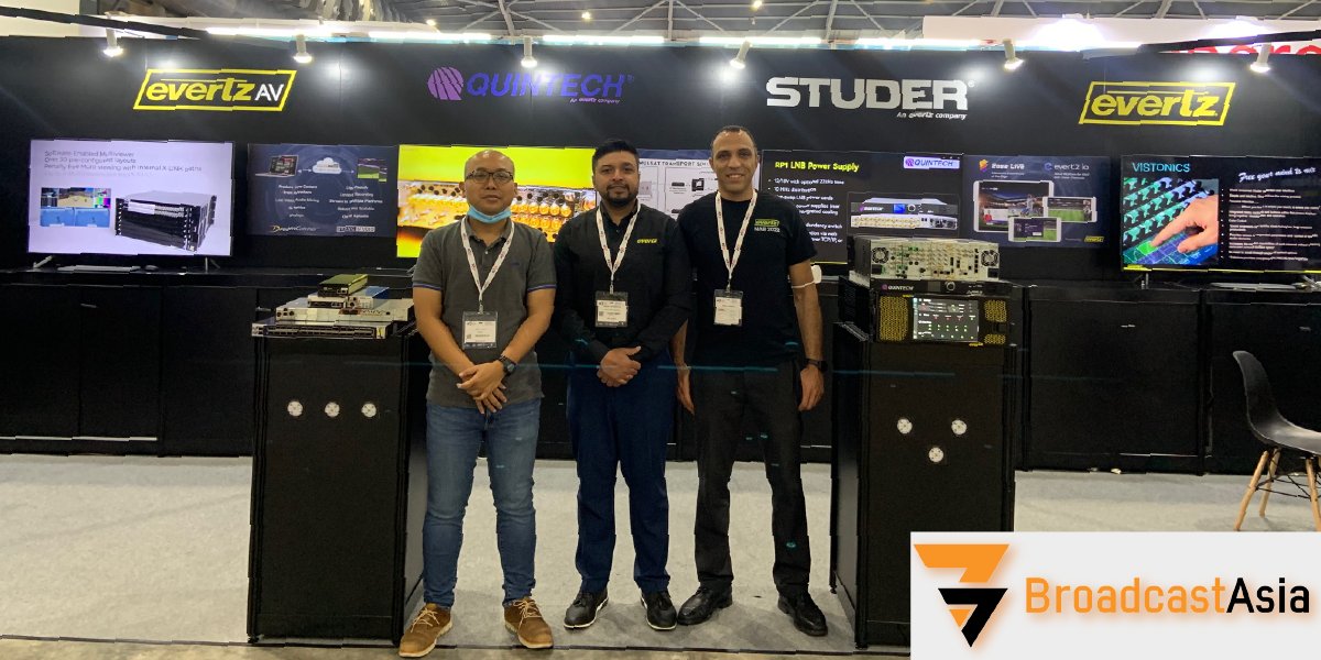 EvertzTV's tweet photo. Thank you @CadsiCanada, #HamburgOpen and @BroadcastAsia for having us this past week.
Next, find us at @InfoComm @cogeseurosatory, and #VidTrans22!
Click here for more information: https://t.co/h7ndpVa1XV https://t.co/uIXTuWUqJ1