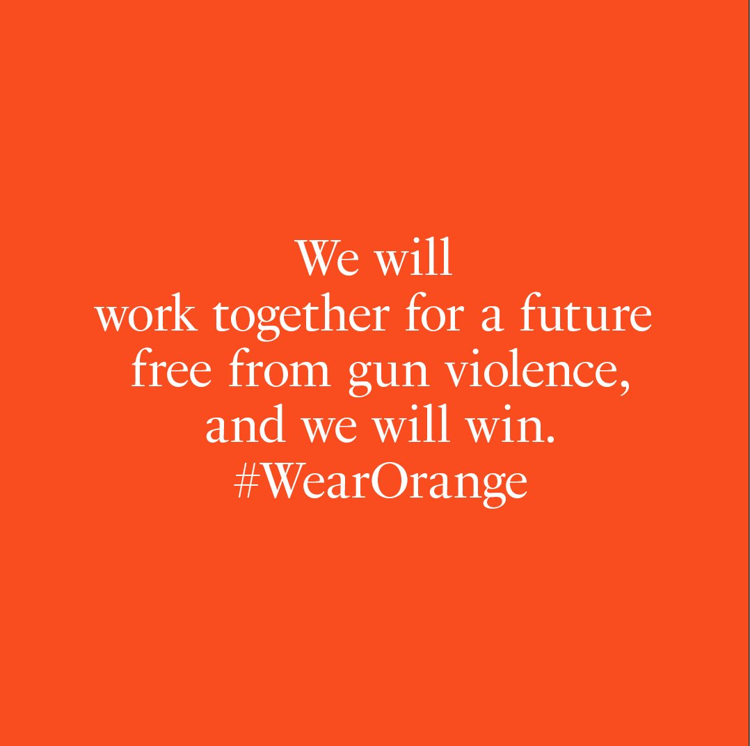 We are the majority. 

We are in the right. 

And we will win. 

#WearOrange