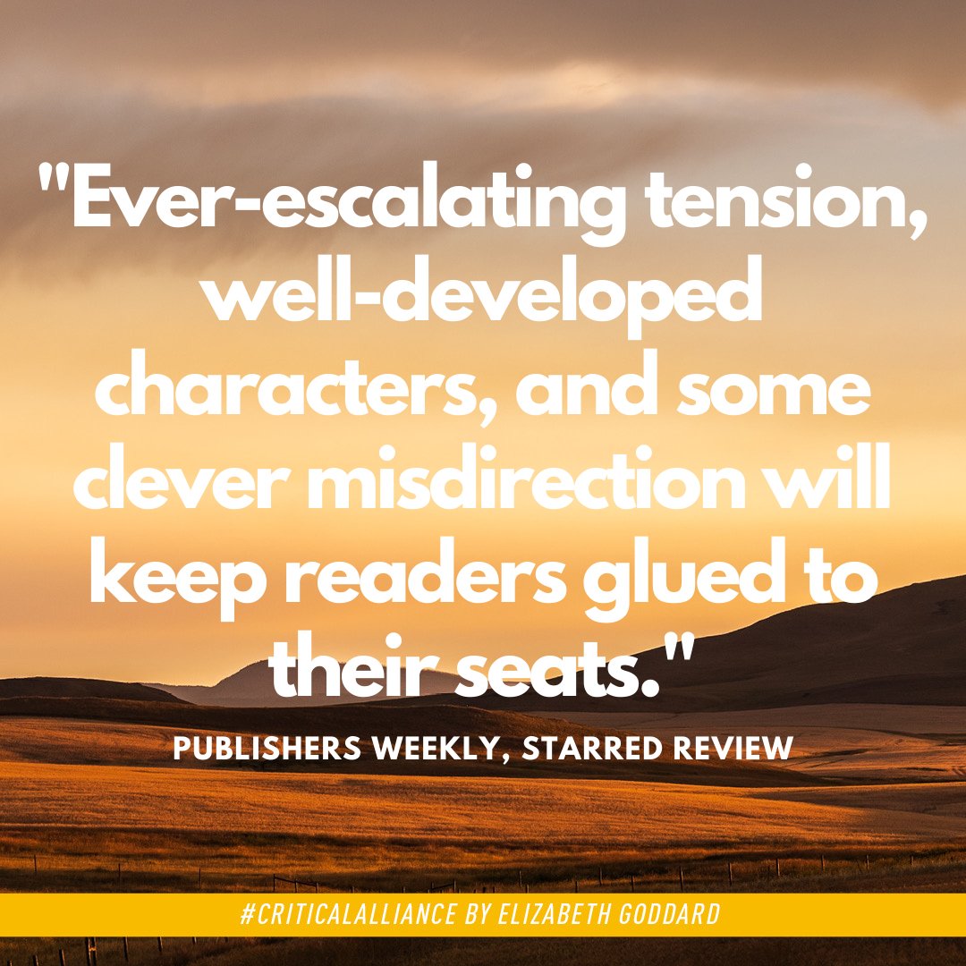 RevellBooks's tweet photo. What a great starred review on #CriticalAlliance from @PublishersWkly! We can't wait for this new read coming from @bethgoddard this July. https://t.co/3kntuLPt5h https://t.co/GG3pPuTrEI