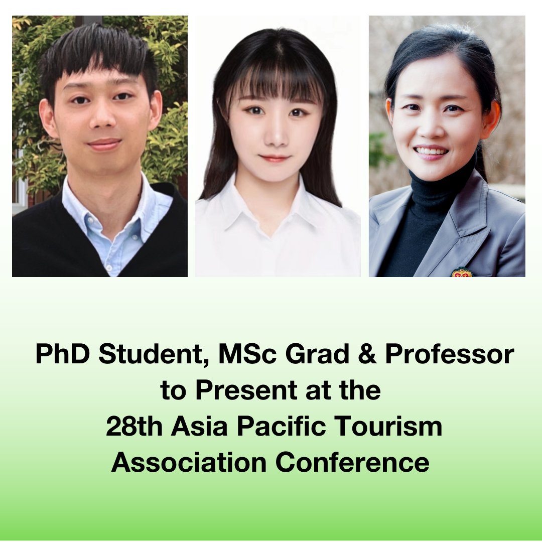 Congratulations and good luck to Dave Pengsongze, Crystal Lin & Dr. WooMi Jo presenting their paper, 'Effect of perceived crowding on tourist behavior and deindividuation: moderating role of pro-environmental knowledge' at APTA. #TourismWeekCanada2022 #HFTMProud #LangBusiness
