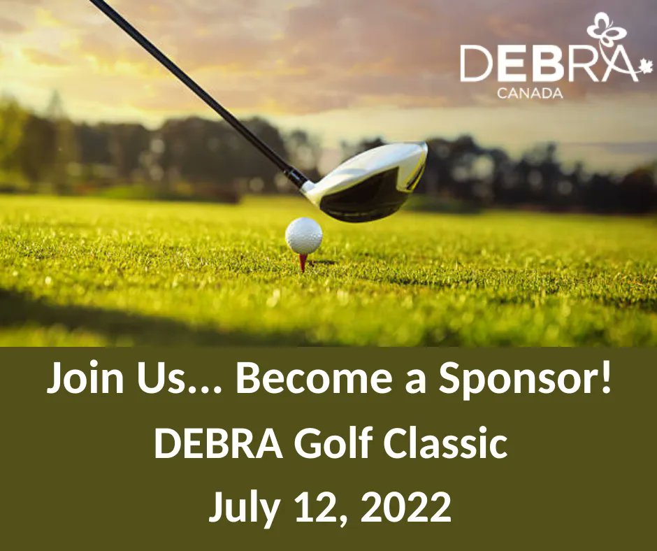Calling all Sponsors! Our 23rd Annual DEBRA Golf Classic Fundraising event is around the corner. Join us in making a difference in the lives of Canadian families affected by Epidermolysis Bullosa. To become a Golf Classic Sponsor, click here: buff.ly/3NgIF2m
