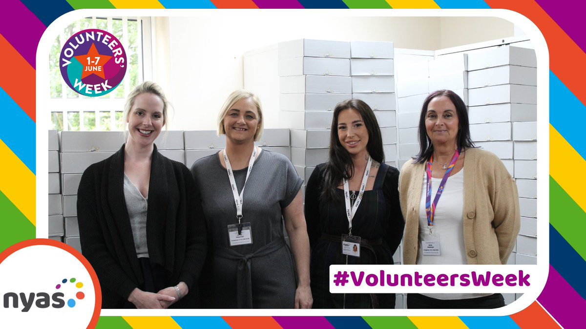 NYASServices's tweet photo. “You can tell that NYAS really care about us as volunteers.” - Linda, Independent Visitor 😊

For #VolunteersWeek, our Volunteering Team &amp; Head of Children &amp; Family Services packed 600+ boxes for our volunteers 👏🏻

Interested in volunteering? ➡️ https://t.co/DV0WNmBmjz https://t.co/cGKTSnWoRR