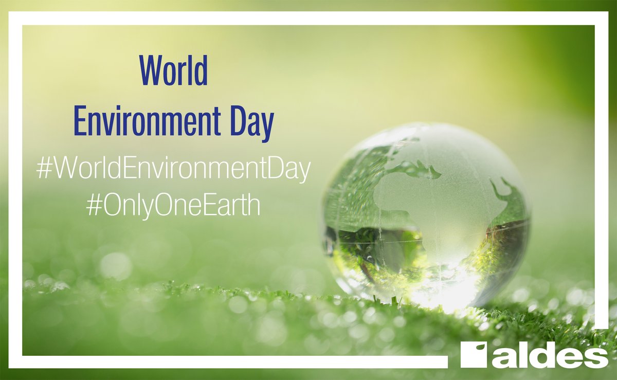 World Environment Day is on June 5th. #OnlyOneEarth calls for collective, transformative action on a global scale to celebrate, protect and restore our planet. Learn more about how you can make a difference: worldenvironmentday.global/get-involved/p… #AldesNAM #OnlyOneEarth #WorldEnvironmentDay