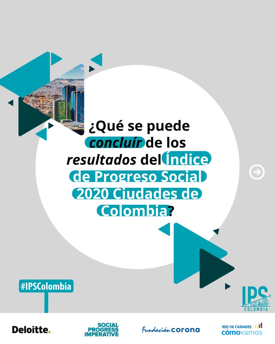 bogotacomovamos's tweet photo. 🔵#IPSColombia | El Índice de #ProgresoSocial Ciudades evalúa cómo las capitales colombianas satisfacen las necesidades sociales☝ y ambientales🌱 de sus ciudadanos. Aquí te contamos algunos de los resultados⬇️
🧐Conoce más sobre el #IPS de Ciudades.
https://t.co/0gQiafvkEu https://t.co/QFQCDYyWTP