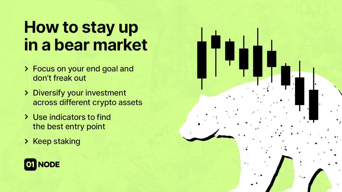 01node's tweet photo. Wondering how to stay up in bearish time? @01node got some helpful tips for you.
#trading #blockchain #cryptocurrencies #BTC #Cryptotwitter #CryptoNews #Validator #StakingRewards #Bullish #Bearish #01node https://t.co/tlnC549VRt
