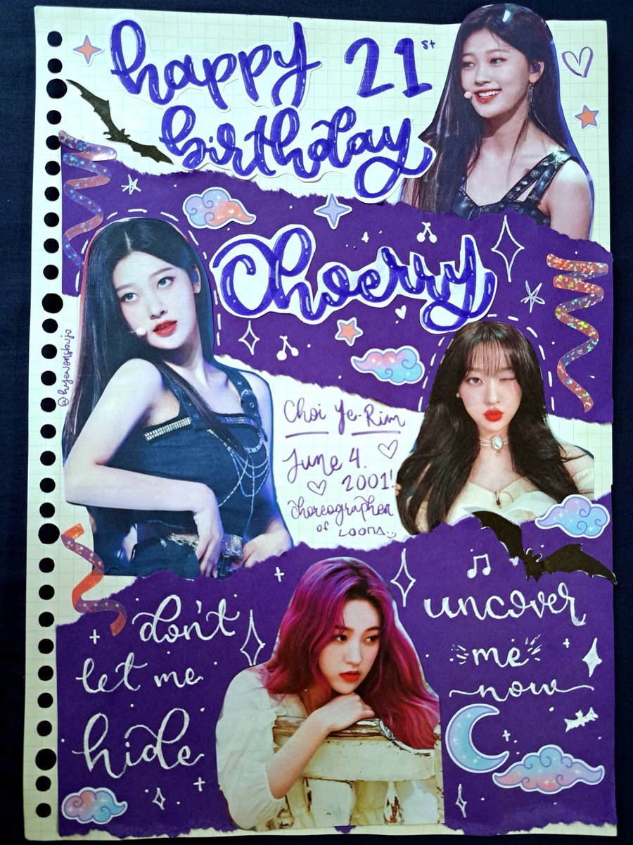 happy birthday to my fav~ : CHOERRY FROM LOONA !!! 
#최리는_내마음속_1등이야
#HappyChoerryDay #0604_HBD_Choerry
#Choerry #최리 #최예림  #LOONA #이달의소녀 #HappyBirthdayChoerry #ChoerryDay