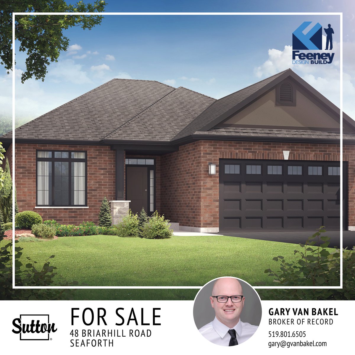 gvanbakel's tweet photo. NEW LISTING!
2 Bedroom Brick Bungalow to be built in Seaforth.
MLS # 40269680

https://t.co/ctaBlS7giO

#SeaforthOntario #SuttonForSale #FeeneyDesignBuild #GaryVanBakel #NewHome #HuronEast @feeneydesignbui @SuttonGroupFC https://t.co/qjmOT0TlMc