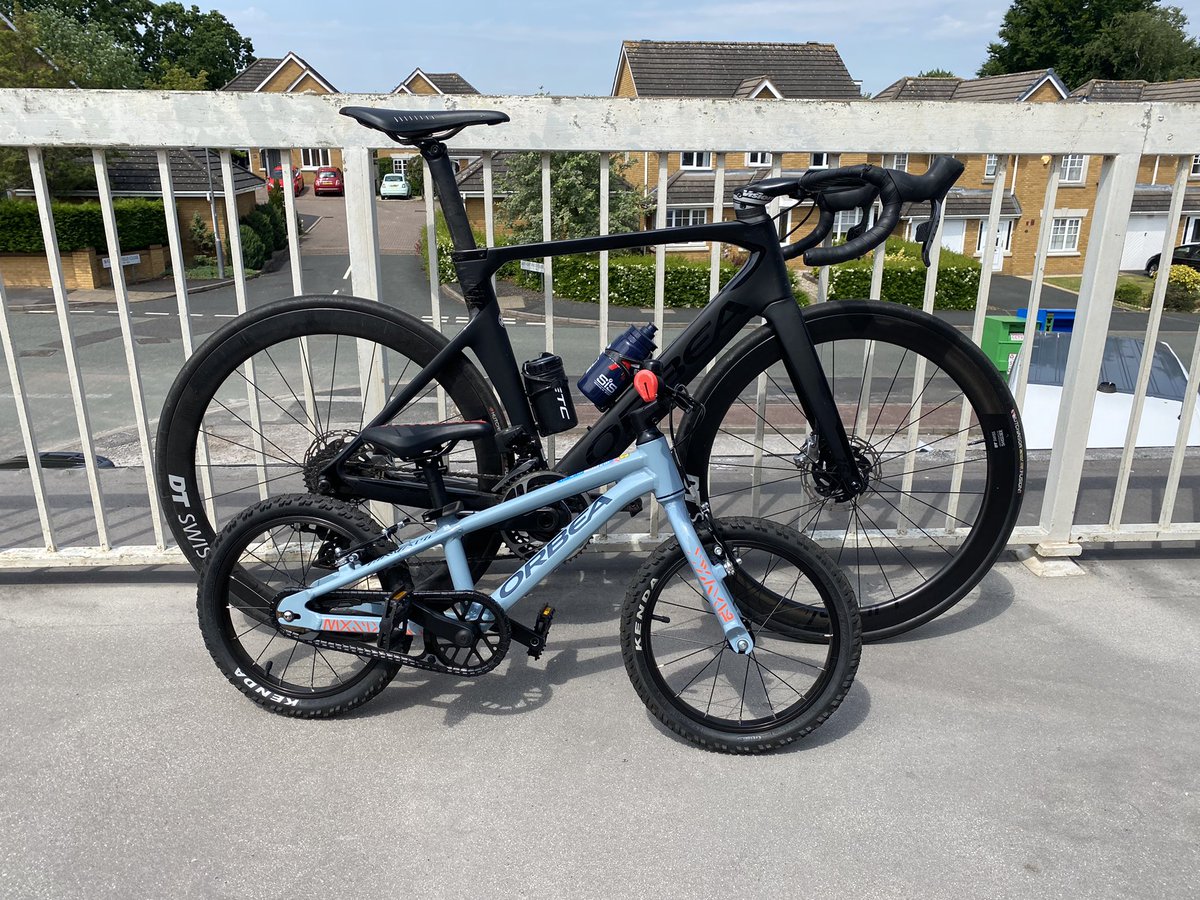 bikemayorbrum's tweet photo. Now it’s the turn for daddy bike and junior bike to hit the cycle paths…happy @WorldBicycleDay 
@bycs https://t.co/HGTYgNeSya