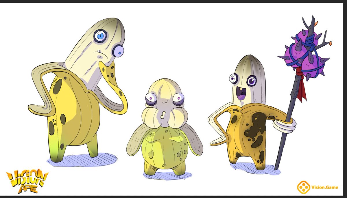visiongame_'s tweet image. Sentient bananas? That's quite a cruel twist! Will the #VisionAPE team be able to fight what they loved the most? #VisionGame #ComingSoon #PlayAndEarn