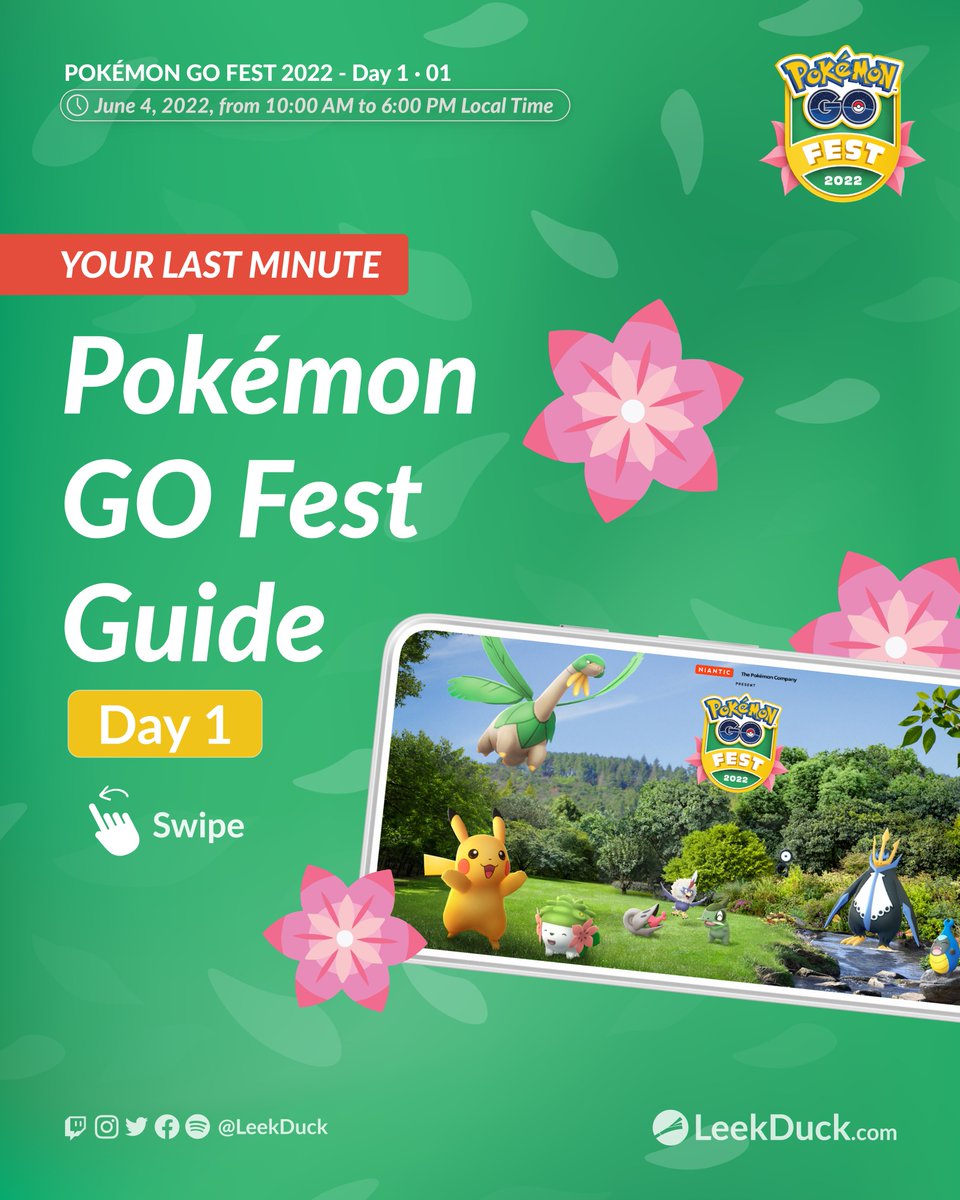 LeekDuck's tweet photo. Here's your last-minute guide to Pokémon GO Fest 2022!

• General Features and Paid Features

Check for Updates: https://t.co/uyuBpOlVeU https://t.co/1ToVSalbcB