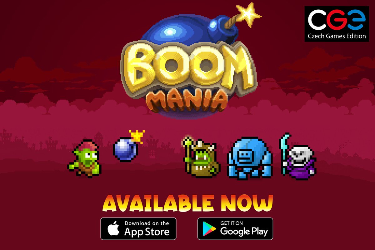 czechgames's tweet photo. A brand new game in our CGE digital portfolio is out! Meet Boom Mania, a retro-styled arcade game inspired by the popular classics of the 80s. Help a young goblin on his quest to save his friends. Download now on Android and iOS!
#indiegame #newgame #Announcement https://t.co/juH92nMWDA