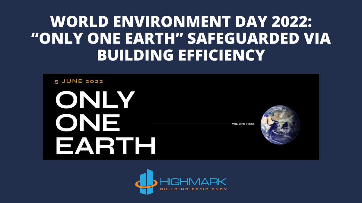 With a theme of #OnlyOneEarth, #WorldEnvironmentDay2022 shows the importance of #buildingefficiency to support #electrification &amp; #decarbonization to safeguard our planet: bit.ly/3NcCOei #environment #sustainability #buildingefficiency #hvac #efficiency #heatpumps #NYC