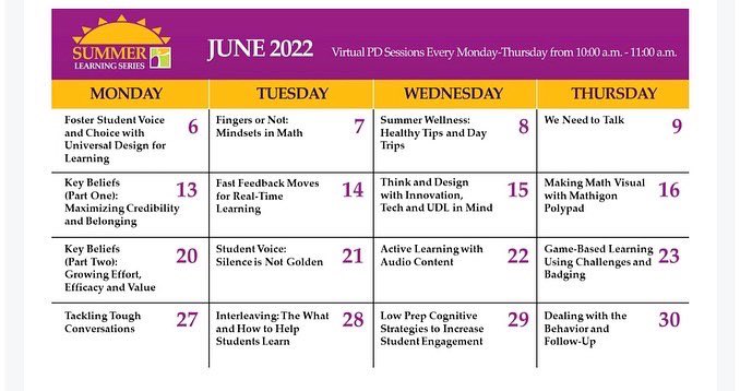 Join me virtually on Tuesday to debunk some math myths and shift our mindsets! $29 register here: edpluslearn.com/format/EdPlus-…

Check out some other great presentations in the series!