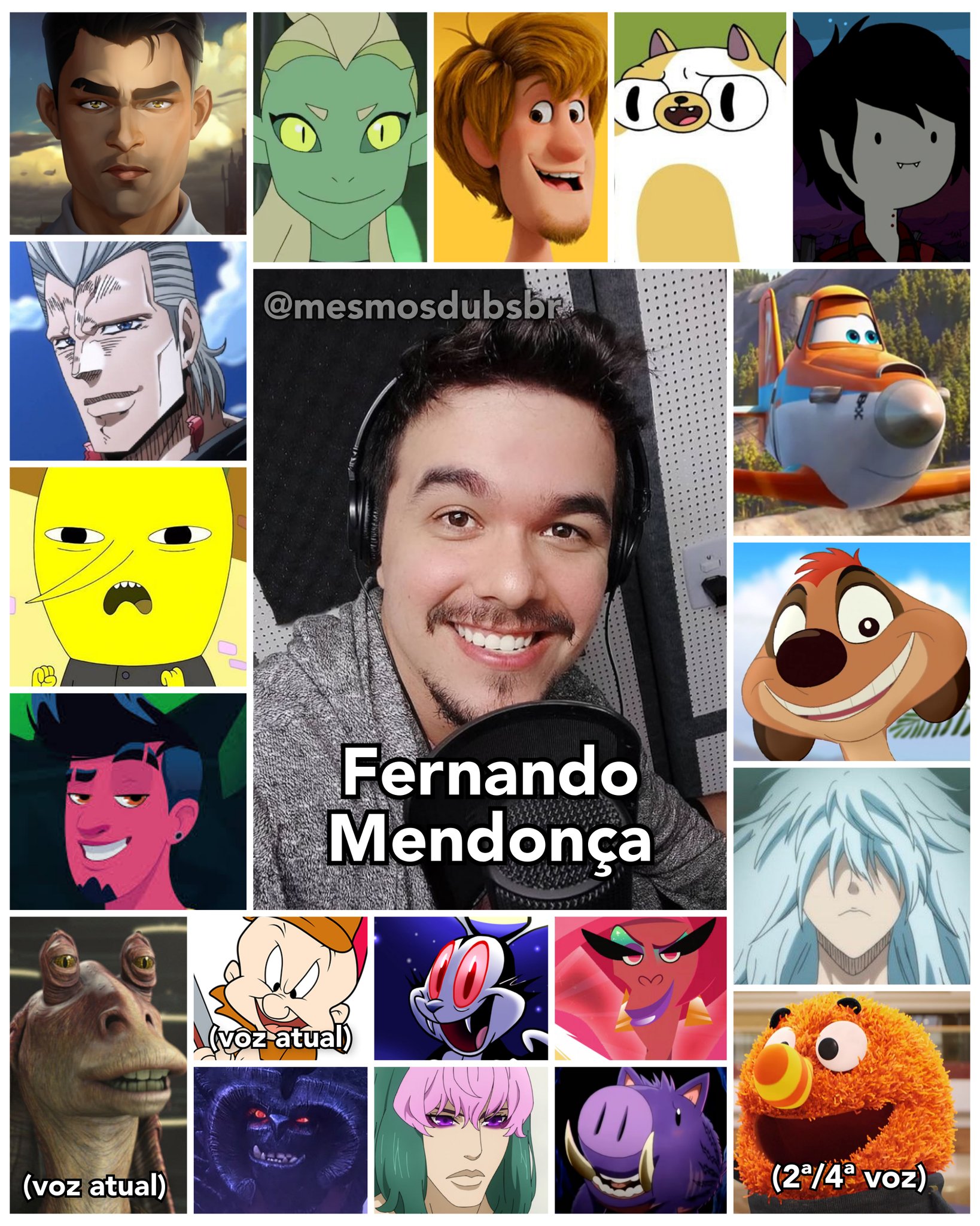 Personagens Com os Mesmos Dubladores! on X: - Rossiu Adai velho