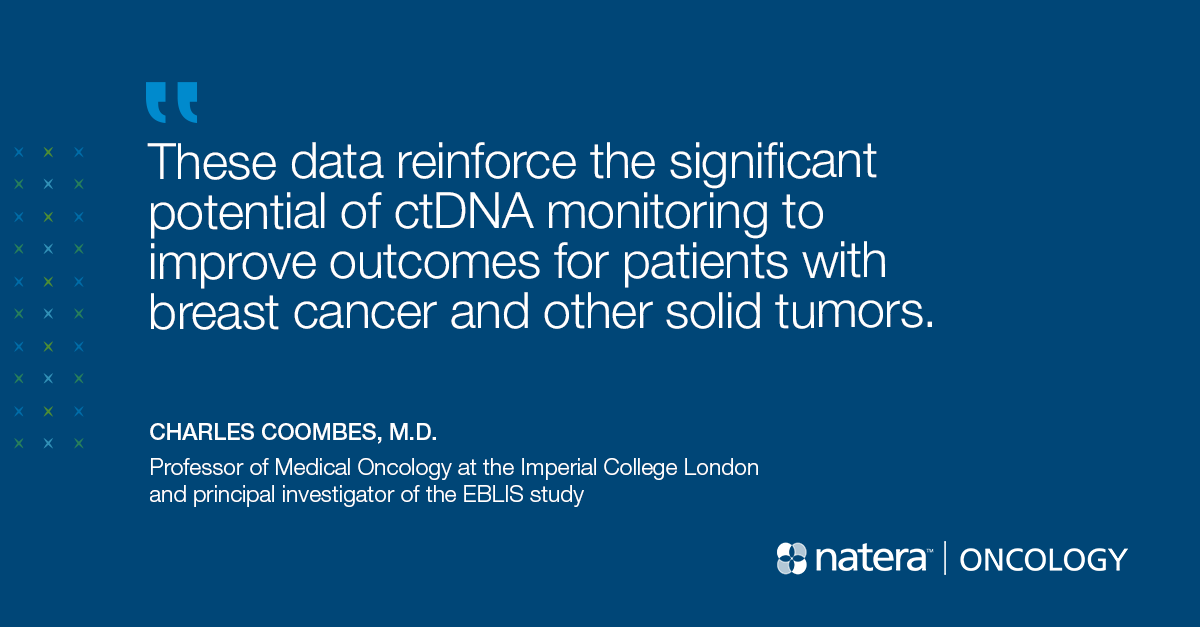 NateraOncology's tweet photo. The latest data around #Signatera further supports its capabilities to detect #MRD and treatment response monitoring.

We’re excited to share details about our research at @ASCO’s Annual Meeting. #ASCO22

More below. 👇
https://t.co/QqvprB2RAl https://t.co/YM1mBMZZPu