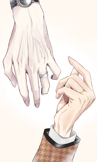 👨‍🏫🎋 結婚指輪の趣味が違い過ぎてお互いに違う人と結婚したと思われててほしい 
