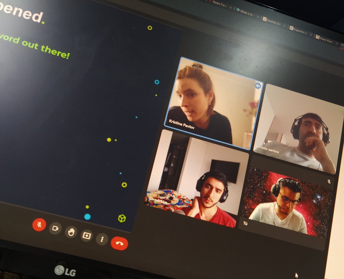ExploitLand's tweet image. We are in a meeting with @hackthebox_eu learning things to improve our transmissions and content.
