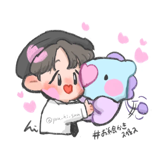 #お絵描きスペェス
JHOPE &amp; MANG🐿💓✍️ 