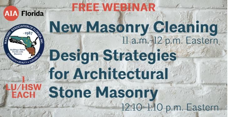 GAgreenbuilding's tweet image. Webinar: New Masonry Cleaning Procedures and Design Strategies for Architectural Stone, @AIAFlorida, June 14, 11am: buff.ly/390R9LW #masonry #stone #architecturalstone #architecture #design #exteriordesign #building #construction #materials #buildingmaterials