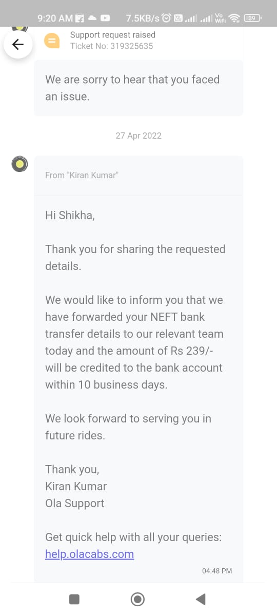 rahul mimani (@rahulmimani) on Twitter photo Not getting refund <a href="/ola_supports/">Ola Support</a> <a href="/Olacabs/">Ola</a> <a href="/Ola_Ahmedabad/">Olacabs Ahmedabad</a> <a href="/Ola_Mumbai/">Olacabs Mumbai</a> <a href="/Ola_Delhi/">Olacabs Delhi</a> #cheatings @consumercourtt Not getting refund <a href="/ola_supports/">Ola Support</a> <a href="/Olacabs/">Ola</a> <a href="/Ola_Ahmedabad/">Olacabs Ahmedabad</a> <a href="/Ola_Mumbai/">Olacabs Mumbai</a> <a href="/Ola_Delhi/">Olacabs Delhi</a> #cheatings @consumercourtt